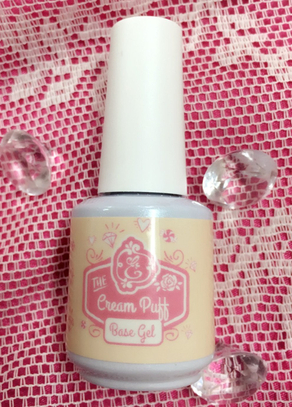 Cream Puff, pink base coat ~!