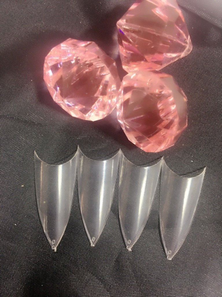 Stiletto nail tips~! clear