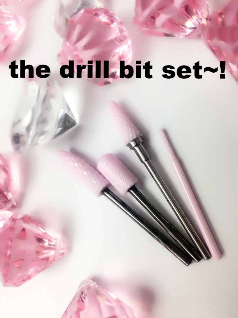 The Pink Diamond Nail Drill Bit Set