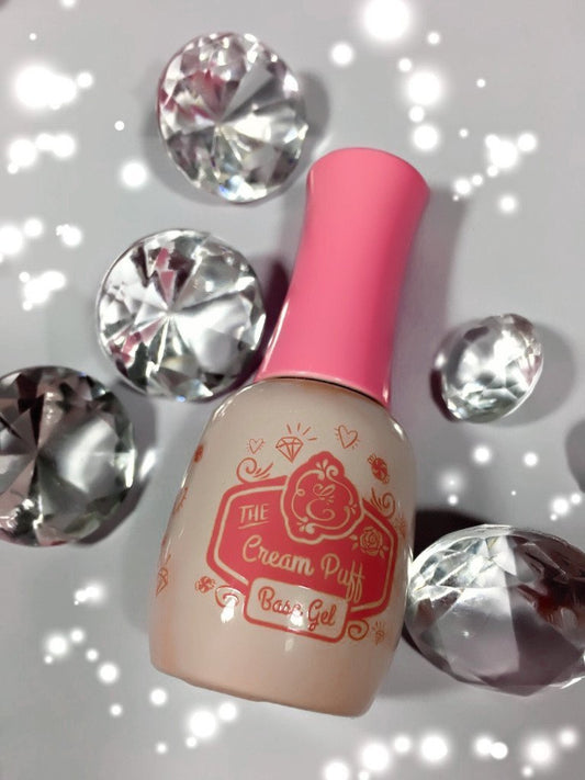 Cream Puff, pink base coat ~!